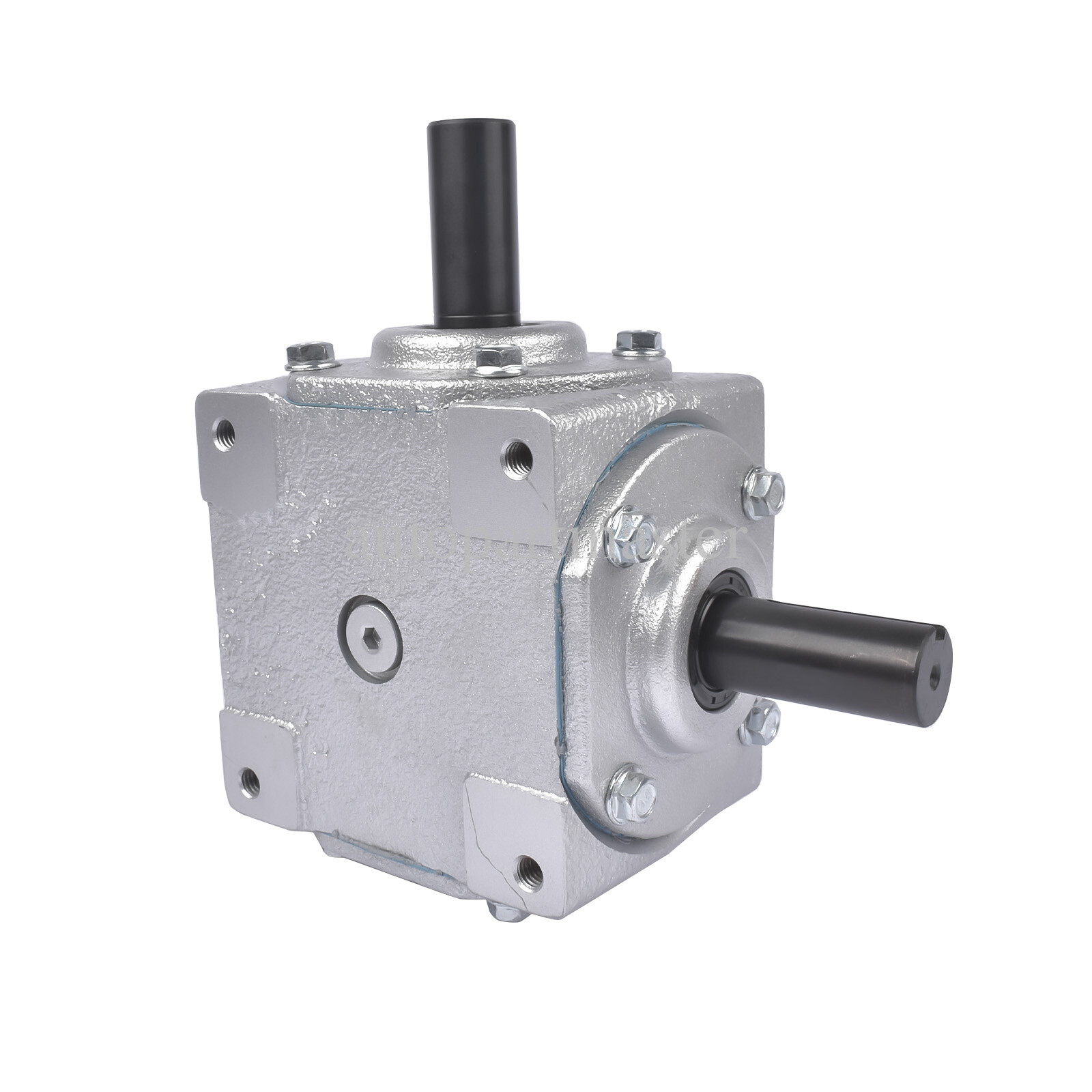 40 HP 1,800 Max RPM Right Angle Bevel Gearbox with 2 Keyed Shafts CW/CW 1:1
