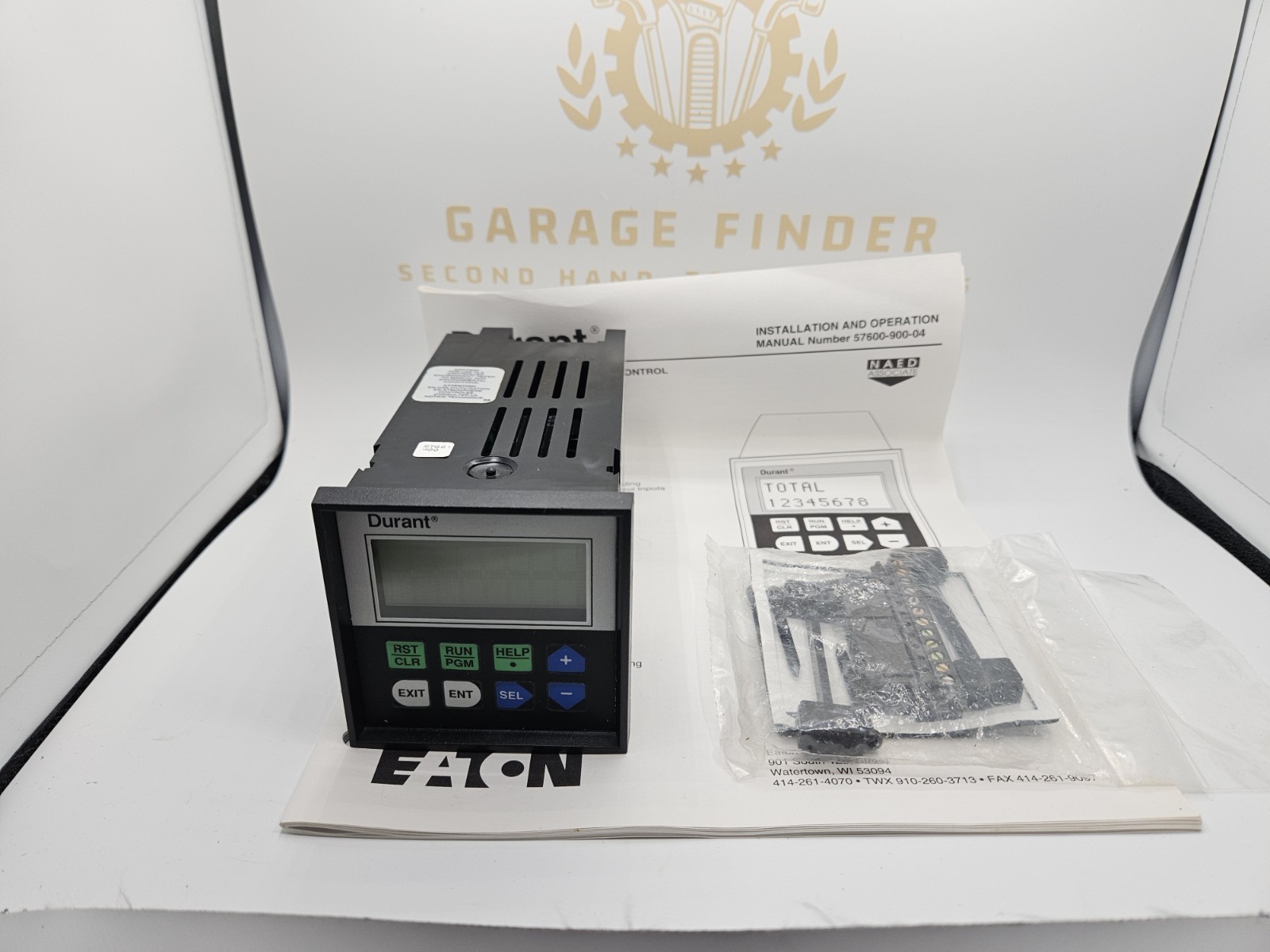 EATON DURANT 57601-400 COUNT CONTROL COUNTER TOTALIZER AMBASSADOR SERIES