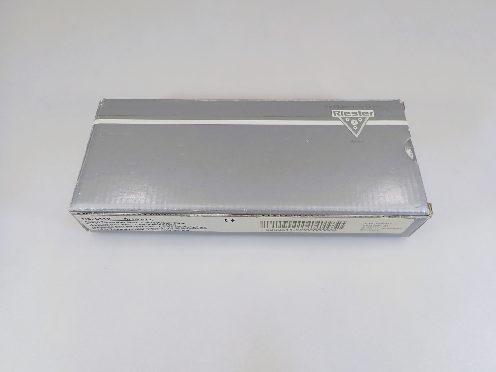 Vintage Riester Schiotz C Eye Tonometer No. 5112 Germany NOS Veterinary Case