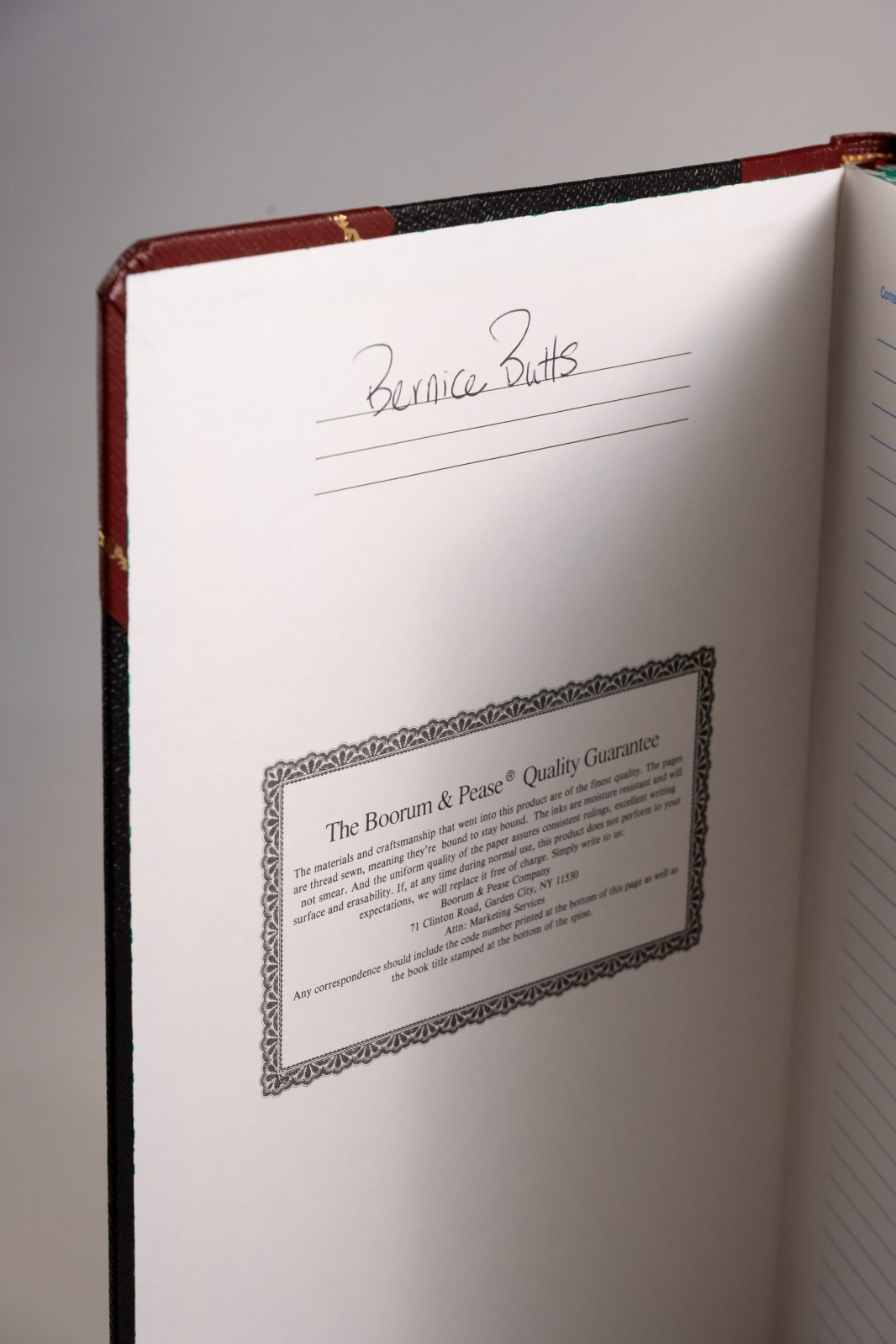 ESSELTE Boorum & Pease Account Book 9-150-R Record Ledger