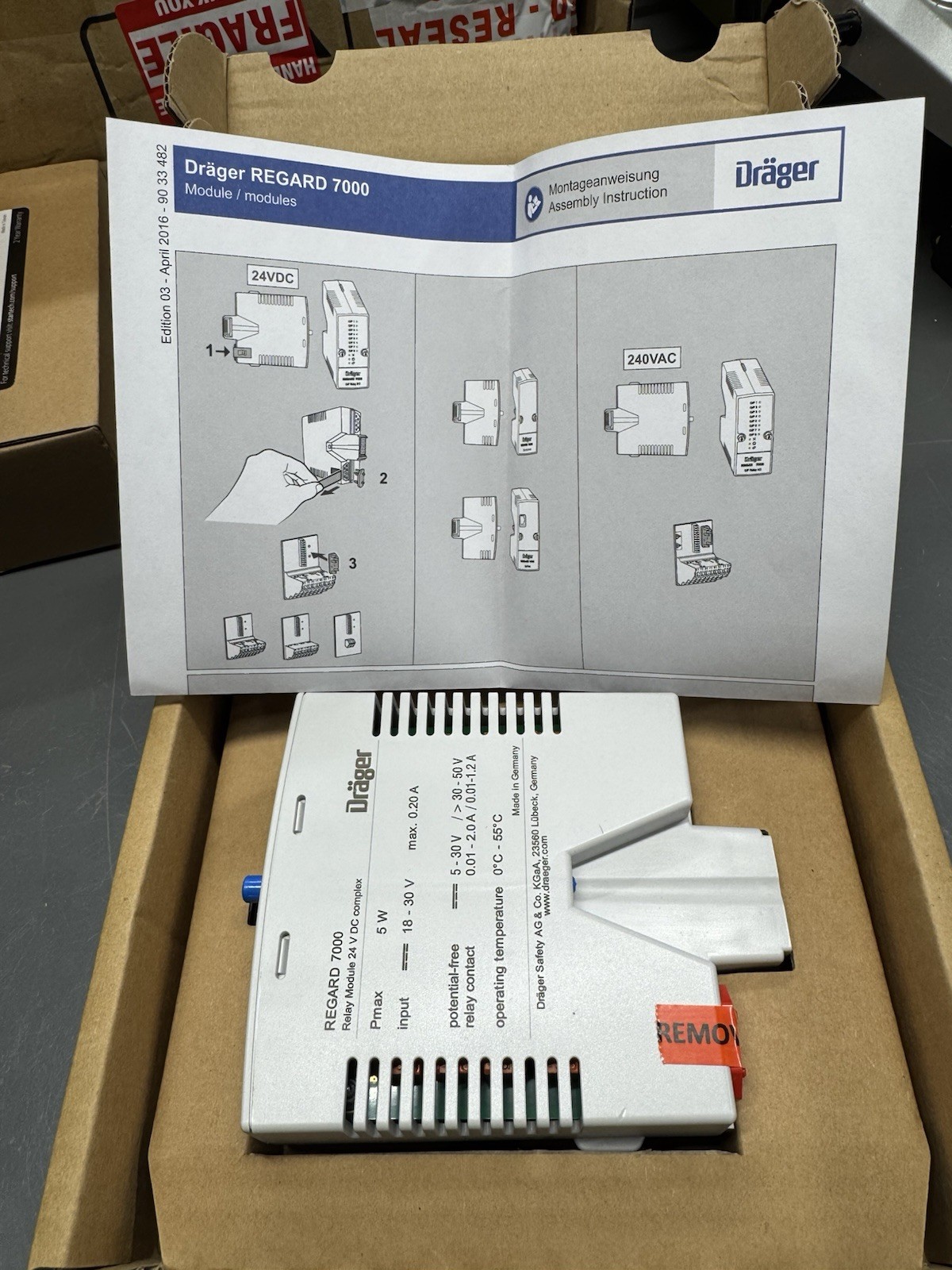 Dräger/Draeger REGARD 7000 Relay Module 24V DC Complex 8324874 Gas Detection NEW