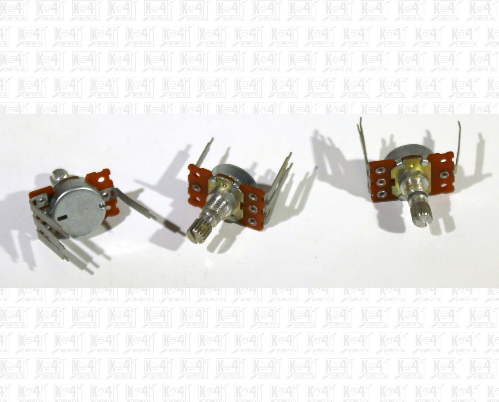 50000 Ohm Raised Pot Potentiometer B50K Lot Of 3 Center Detent NO HW