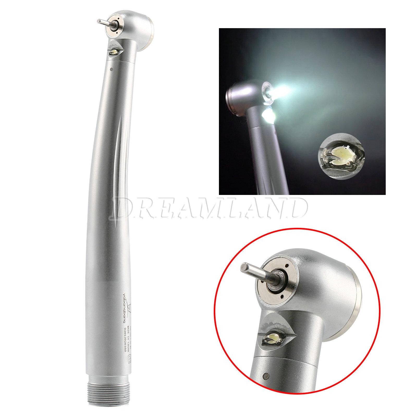 1-10Pcs LED Egenerator Fiber Optic Dental High Speed Handpiece Turbine 2Hole YBB