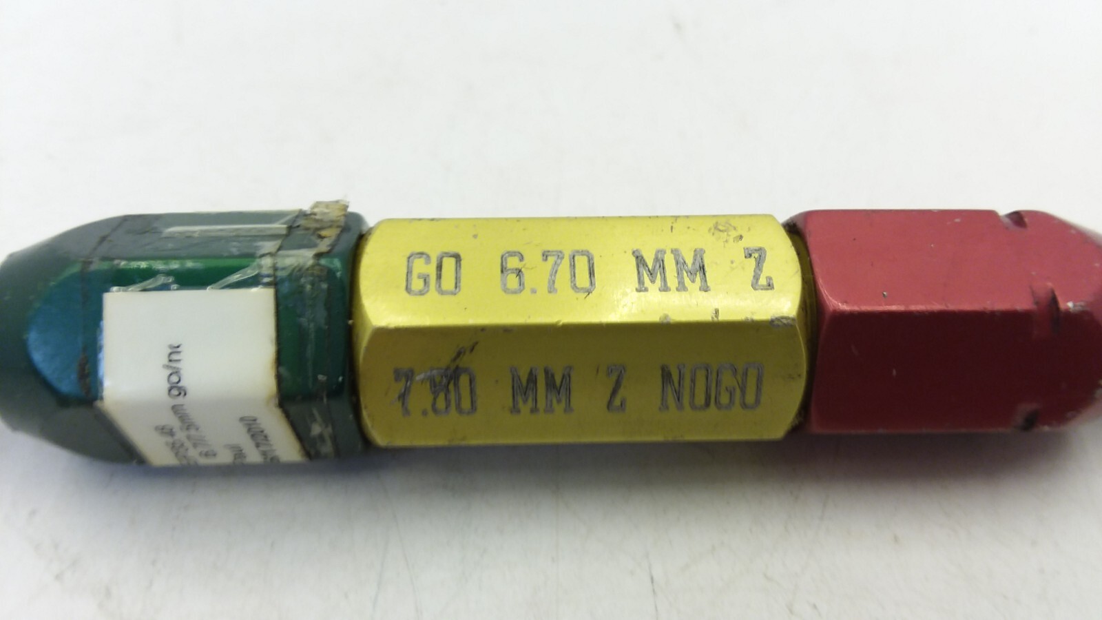WESTPORT EP35.48 THRENDED PLUG GAGE GO 6.70MM Z 7.60MM Z NOGO