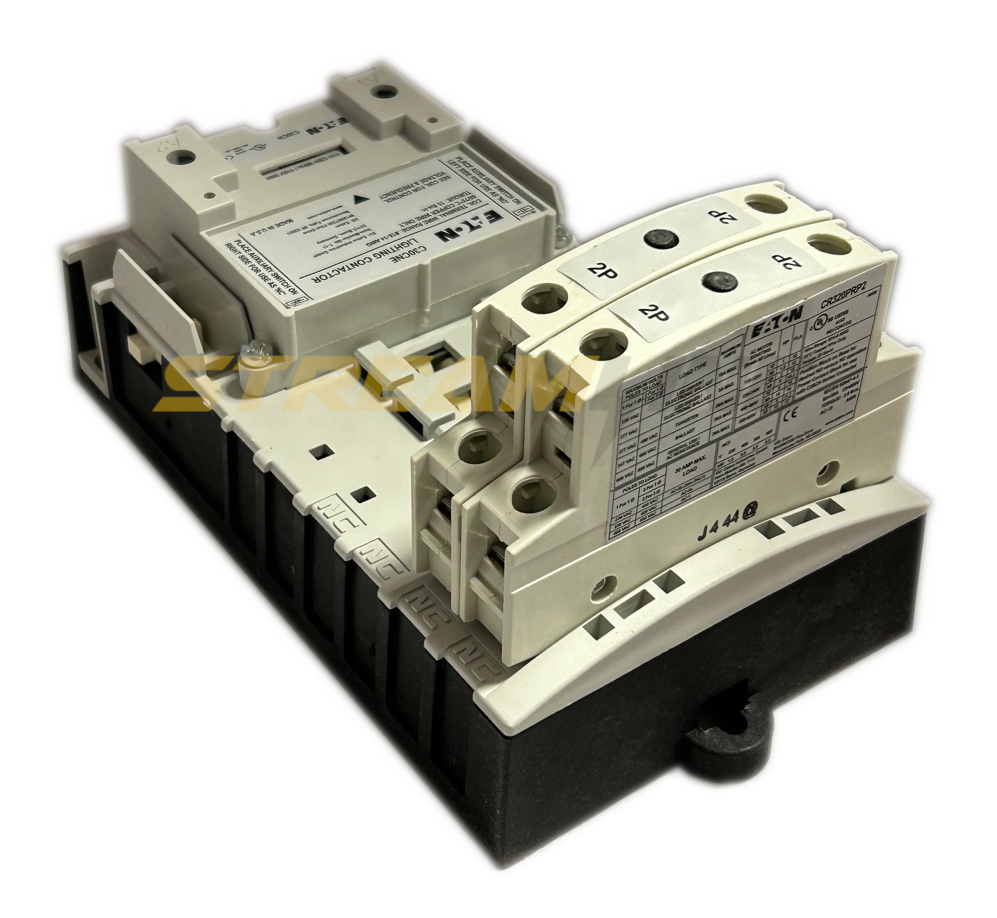 Eaton C30CNE04A0 Electrically Held Lighting Contactor, 30 Amp, 120V Coil, 4-Pole