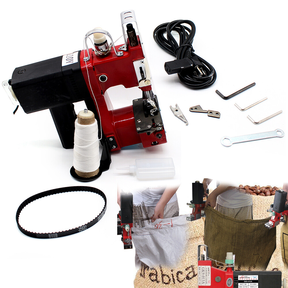 Portable Electric Bag Sewing Machine Stitching Sack Closer Seal Machine 110V