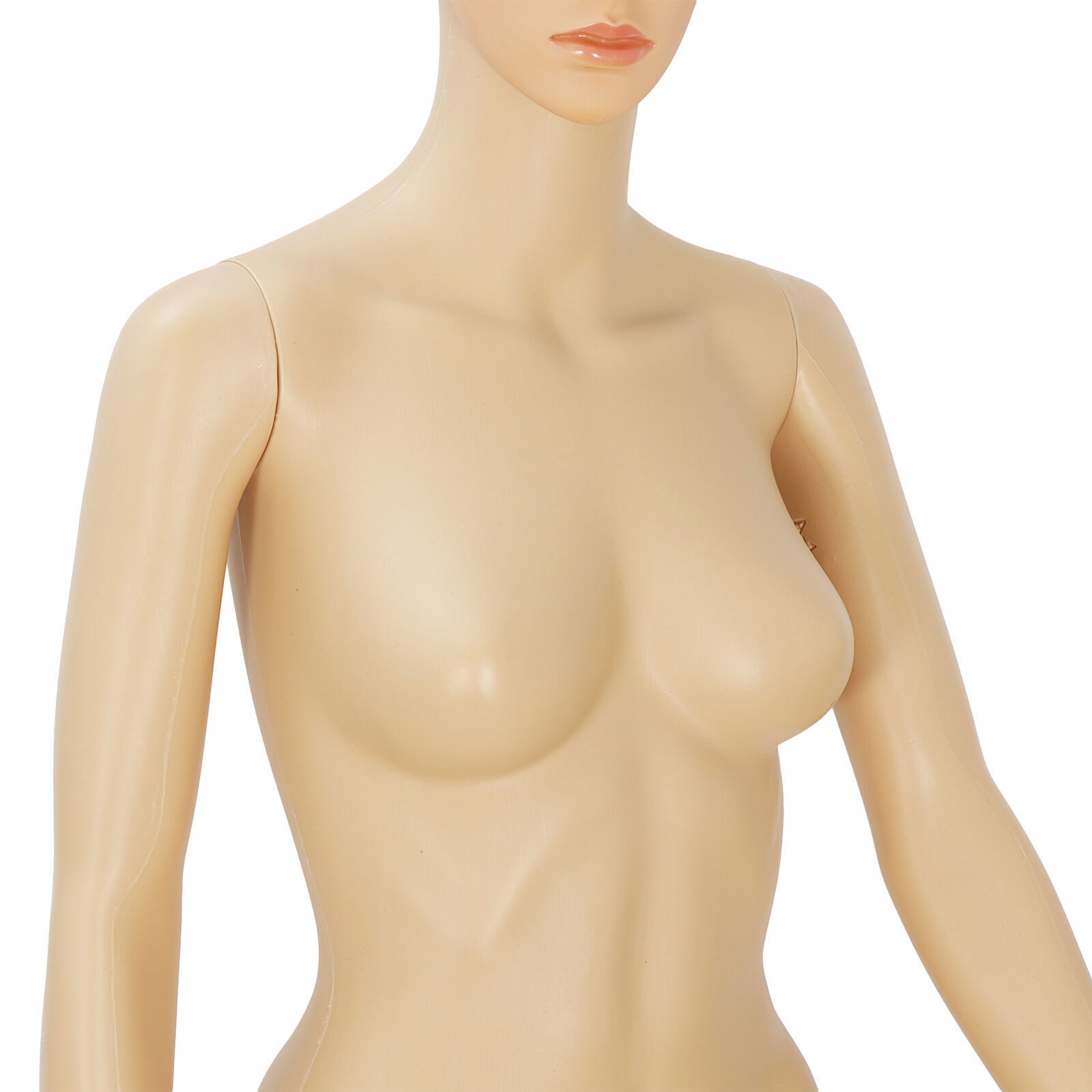 Mannequin Full Body Female Dress Form Realistic Display Head Turn Model w/ Base