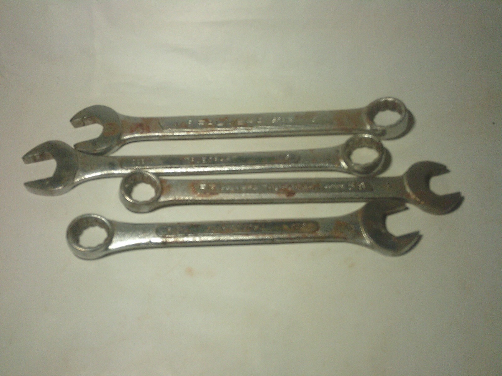 4 Vintage TRUECRAFT Combination Wrench 12pt Alloy Steel Palmera Spain 5/8 &11/16
