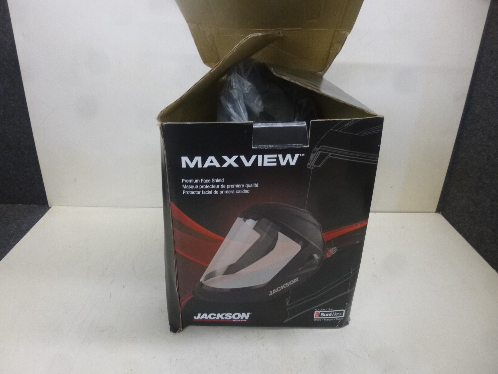 NEW! JACKSON SAFETY Faceshield Assembly: Clear, Anti-Fog, Polycarbonate, 14203