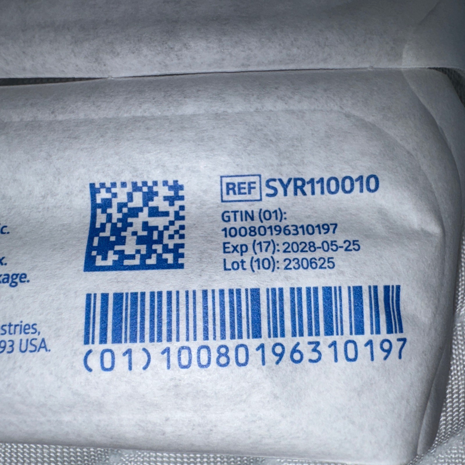 Lot Of 10 Medline 10ml Luer Lock Disposable Syringe No Needle Sterile SYR110010