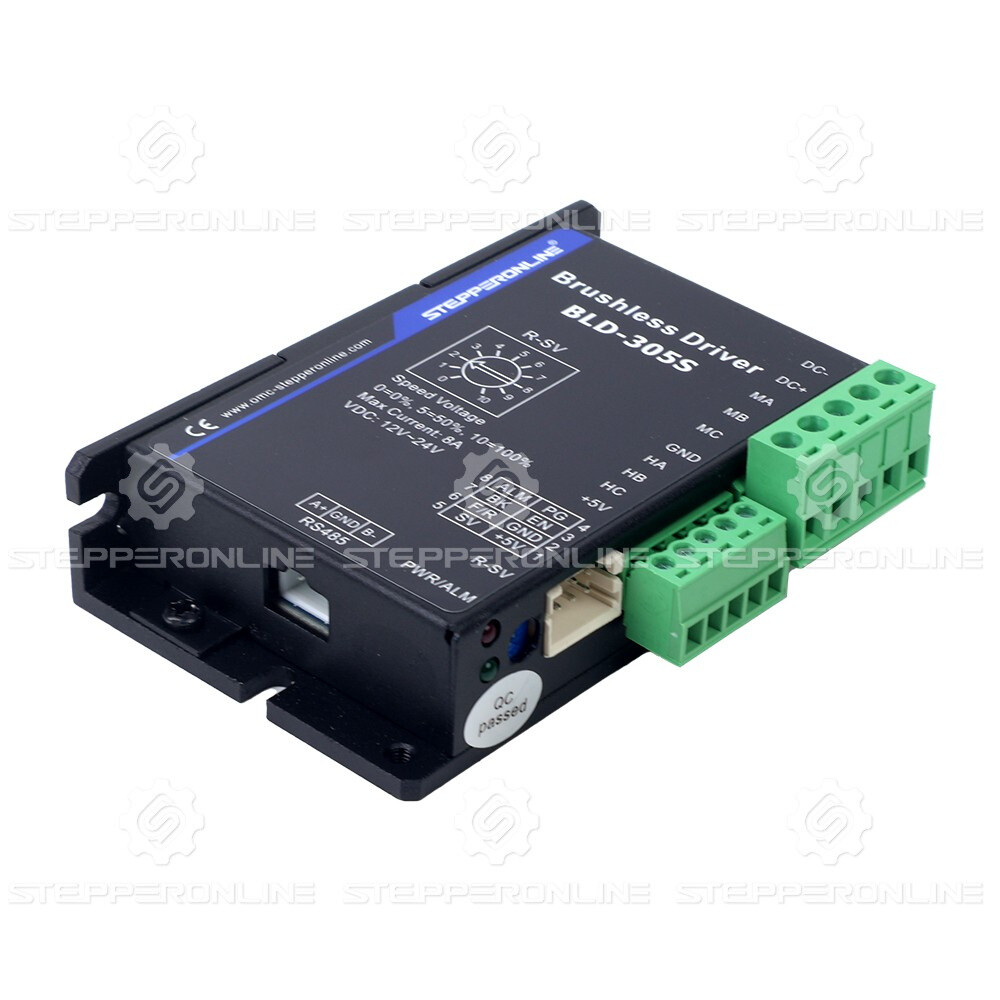 STEPPERONLINE Digital Brushless DC Motor Driver 12-30VDC Max 8.0A 120W BLD-305S