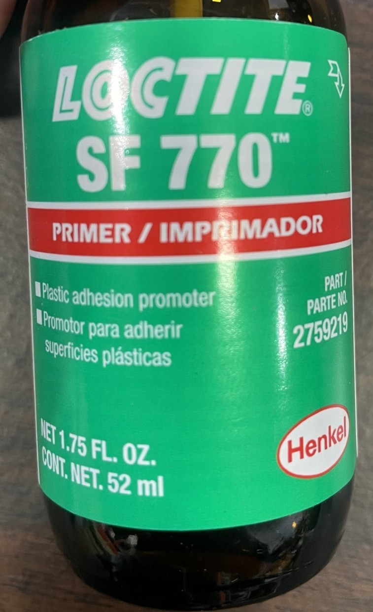 Henkel Loctite SF 770 Primer, PRISM® Clear 1.75 oz Bottle, 2759219, Exp. 10/2027