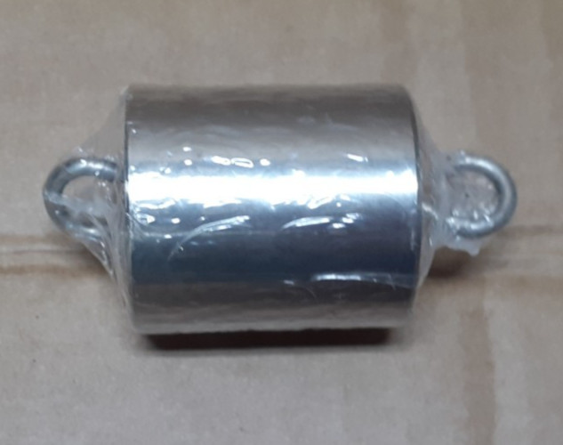 Double Hooked Weight Stainless Steel 200 grams (0.44 Lbs.) Eisco Labs