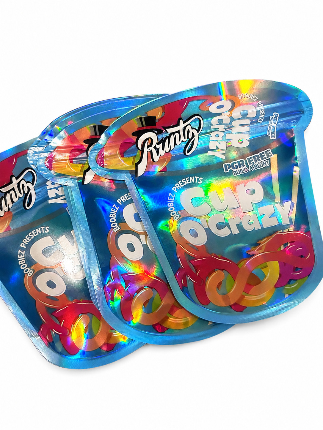 3.5g Smell Proof Mixed Holographic Candy Mylar Bags Resealable Pouches 25-100pcs