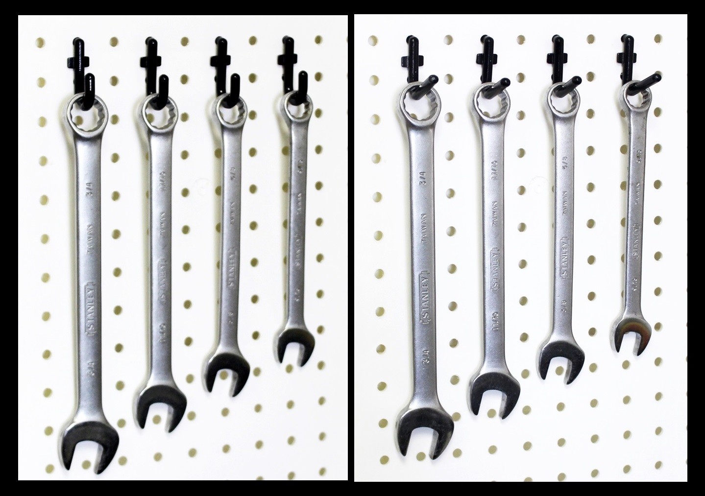WallPeg 56 Pegboard Kit Storage Part Bins and Flex-Lock Peg Hooks for 1/4″ holes