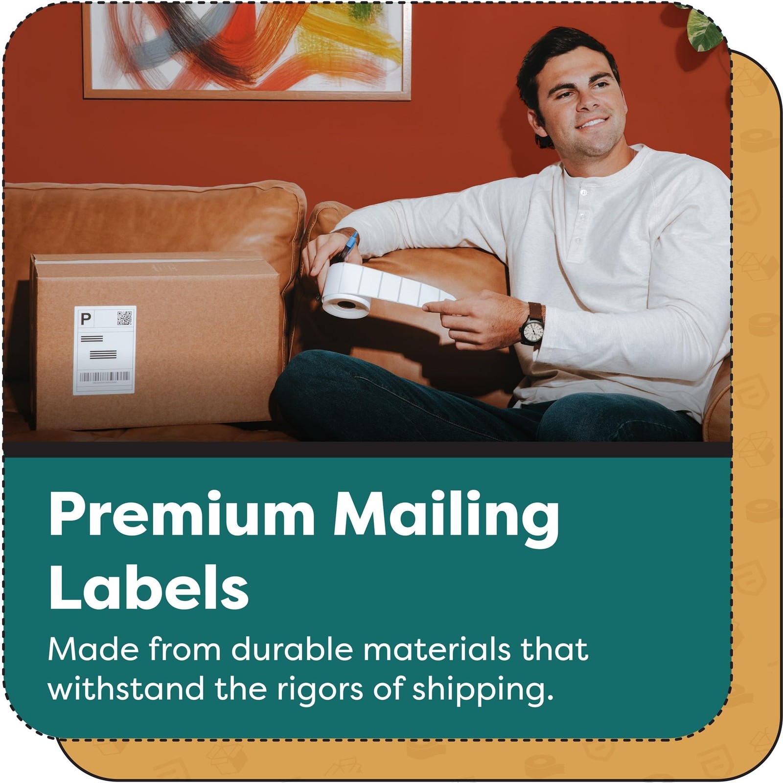 3.5″ x 1.5″ Direct Thermal Labels – 9000 Count for Zebra & Rollo Printers