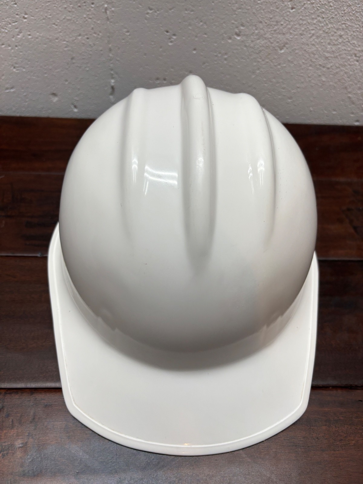 Vintage E.D. Bullard Model 302 Hard Hat Safety Cap White Detroit Edison