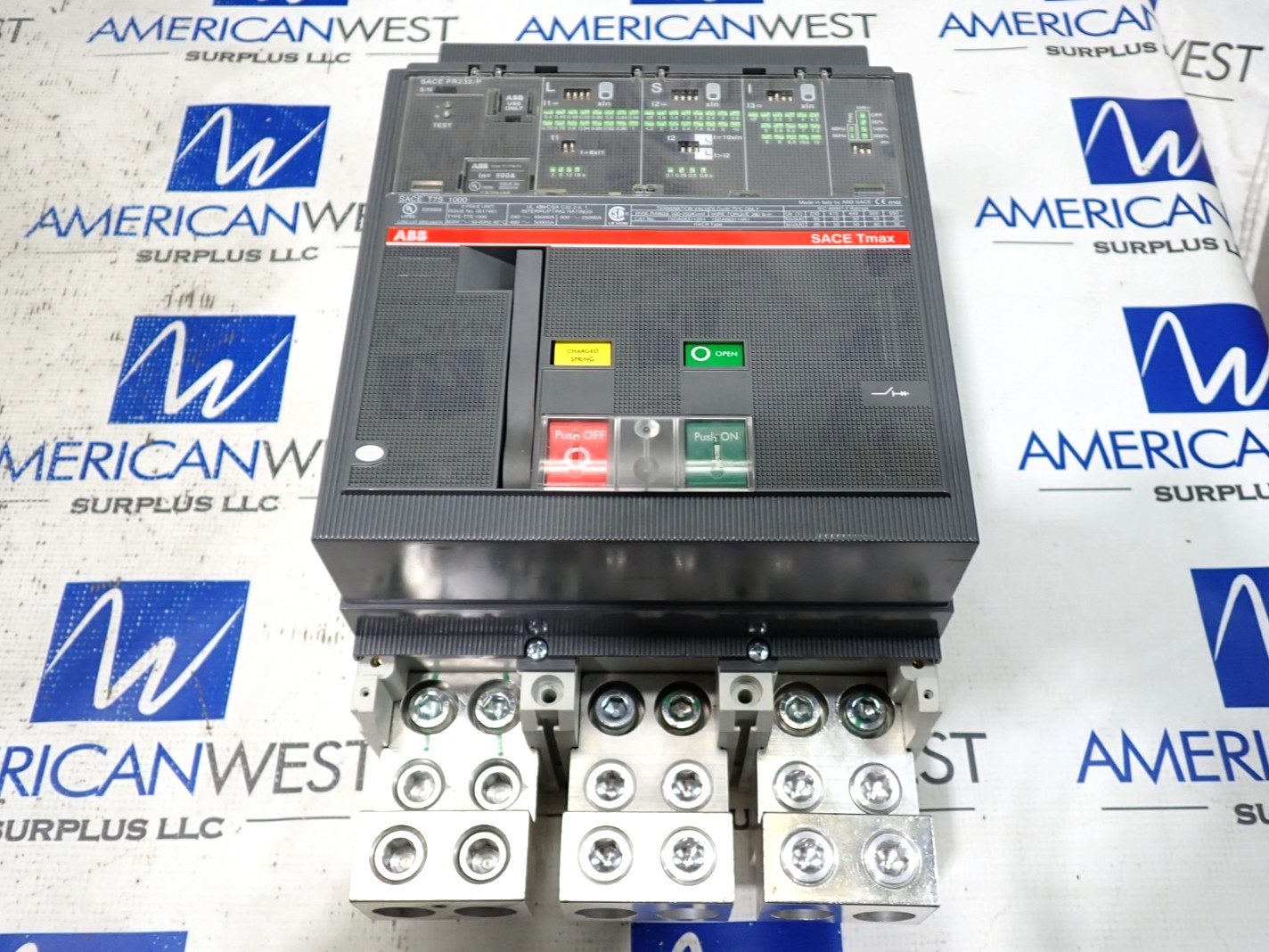 ABB T7S1000 T7S800 1000A 600V Frame Breaker 800A Rating Plug PR232/P LSI Trip