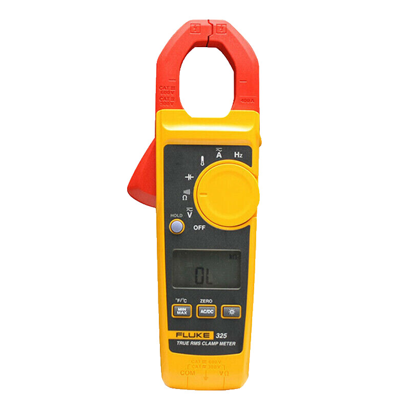 Fluke 325 40/400A 600V AC/DC TRMS Clamp Frequency Temperature Original F325