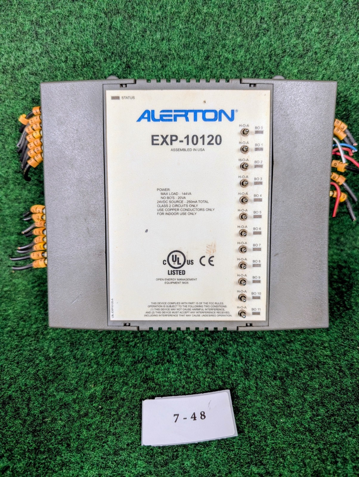 ALERTON EXP-10120 INDUSTRIAL CONTROL SYSTEM LBL-EXP10120-A