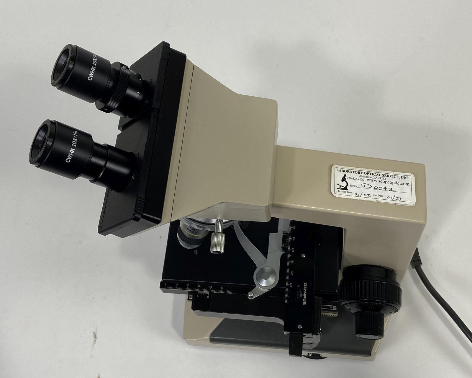 Olympus CHT CH-2 Binocular Laboratory Microscope 4X 10X 40X 100X 14
