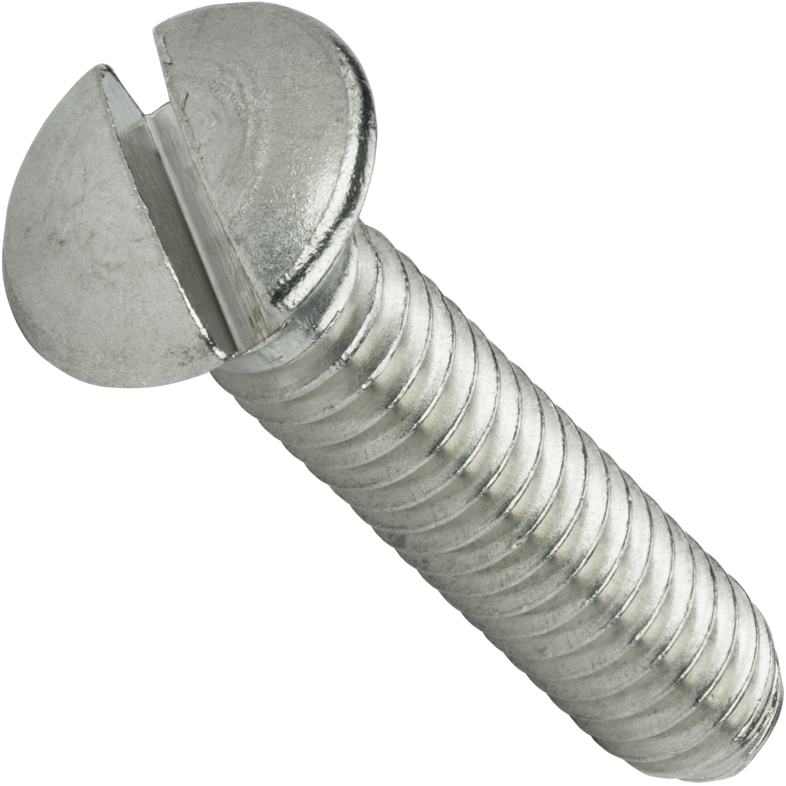 8-32 Slotted Oval Head Countersunk Machine Screws Stainless Steel 18-8 All Sizes