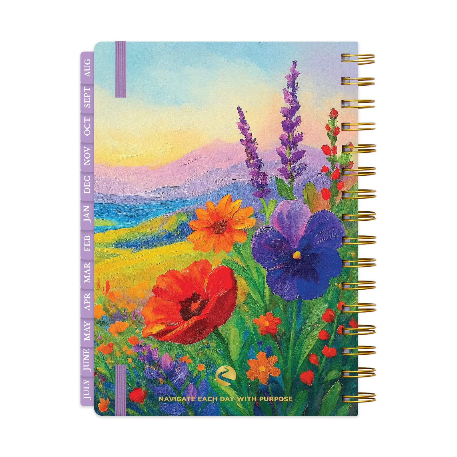2026-2027 Mid-Year Monthly Weekly Spiral Planner B5 August Start Agenda
