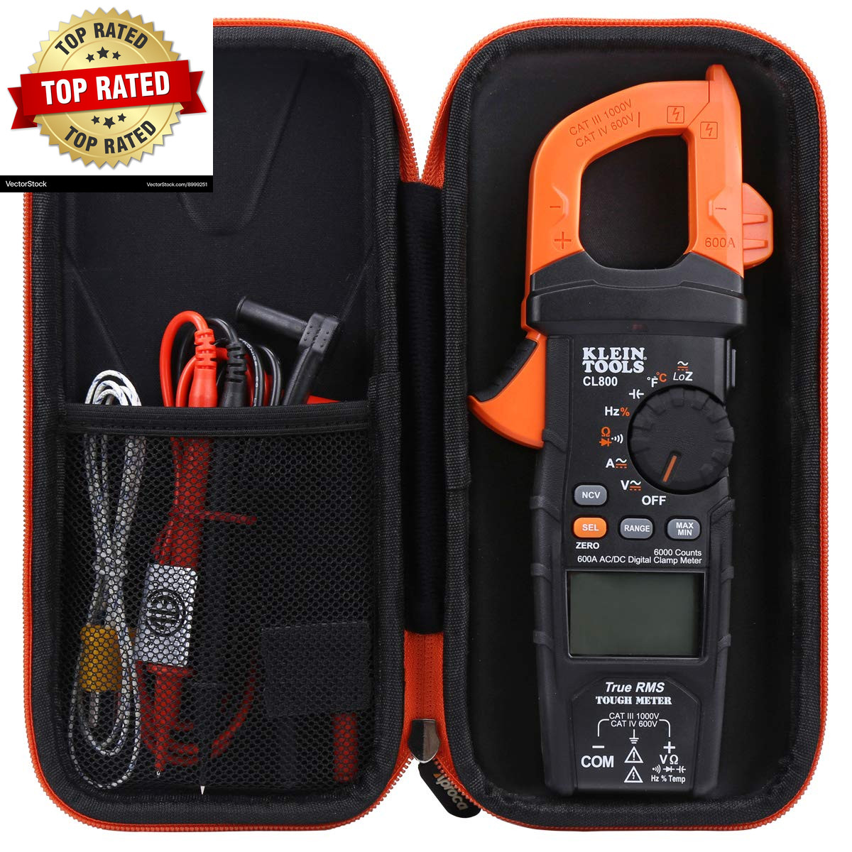 Case Compatible with Klein Tools CL800 CL810 CL700 CL600 Digital Clamp Meter