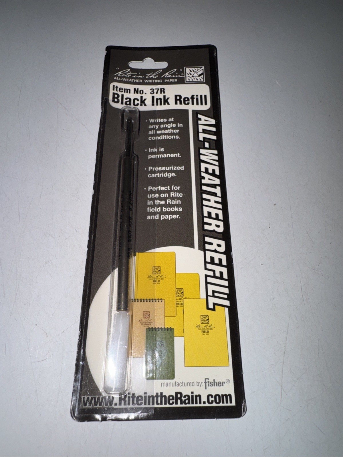 Rite In The Rain 37R Ballpoint Pen Refill,Fine,Black