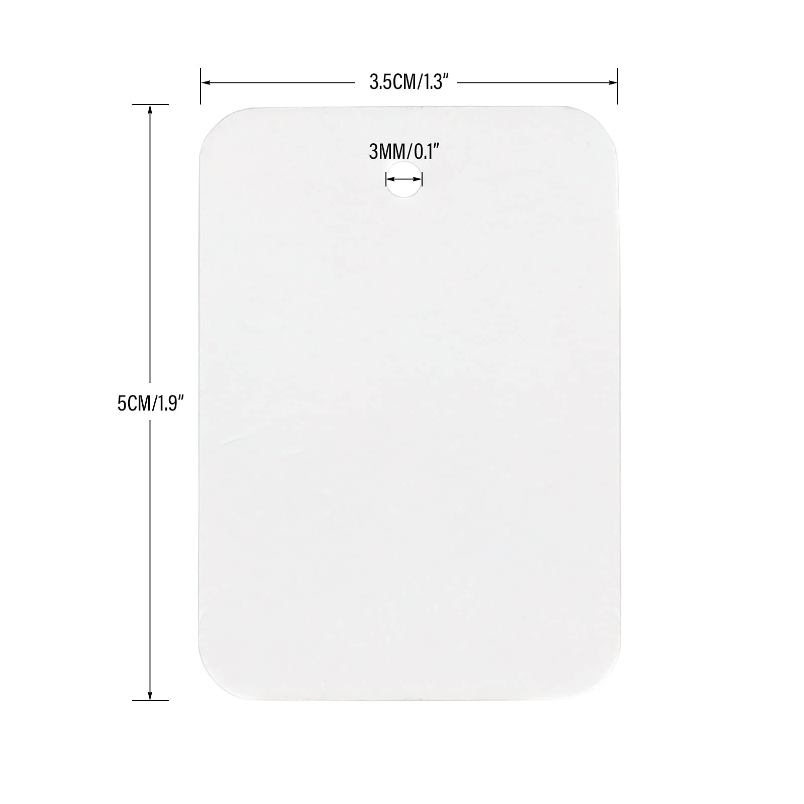 G2PLUS 1000 PCS Price Tags, 1.9 X 1.3 in 1.9″ X 1.3″, White Square Blank