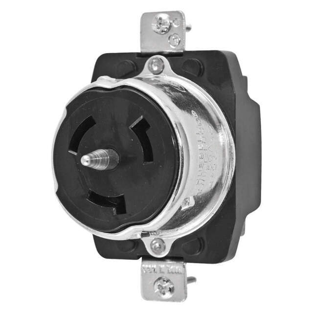 Leviton CS8169 3-Phase 50A 480V Locking Flush Mount Receptacle