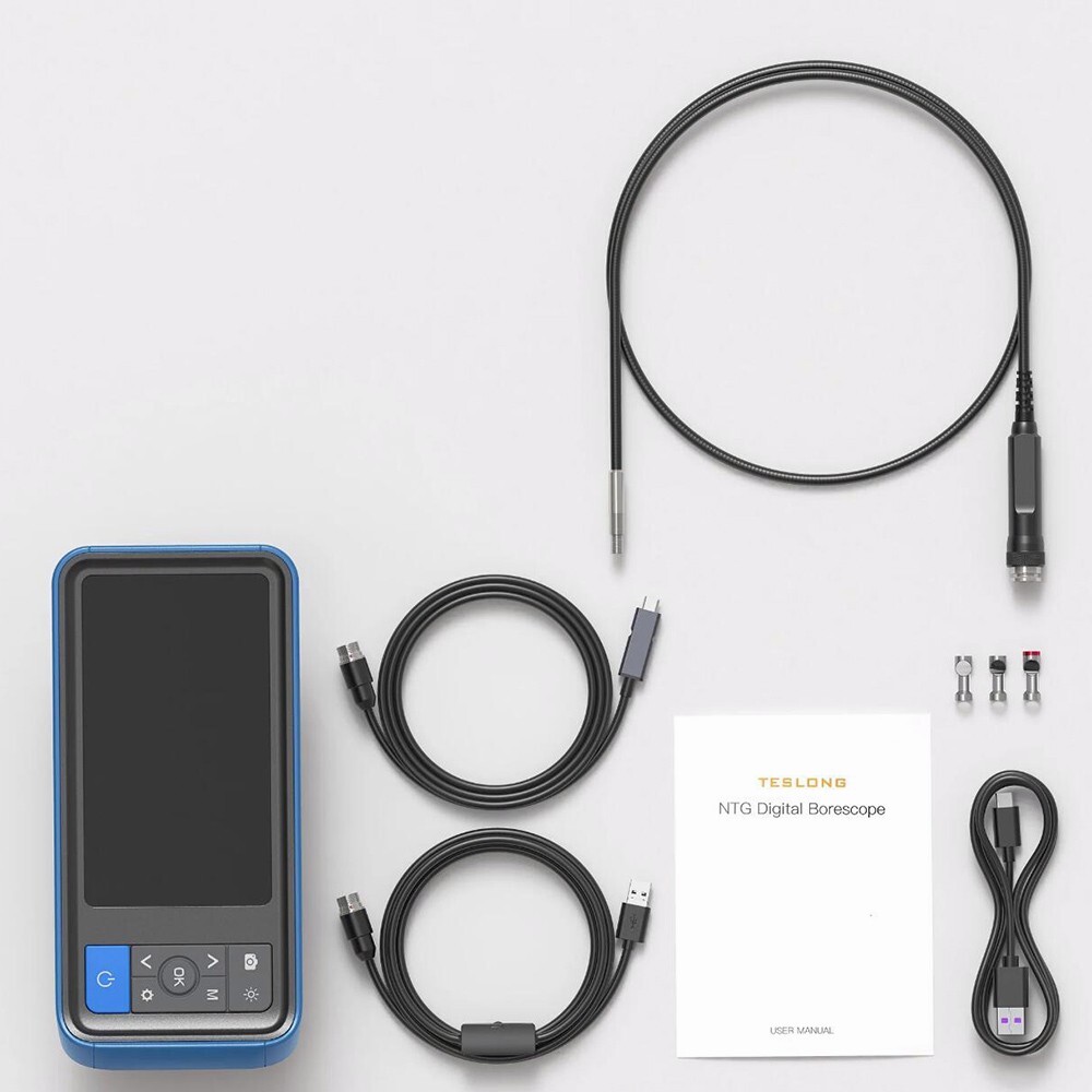 TESLONG Rifle Borescope with 4.5inch Screen Fits .20 Caliber & Larger Flexible