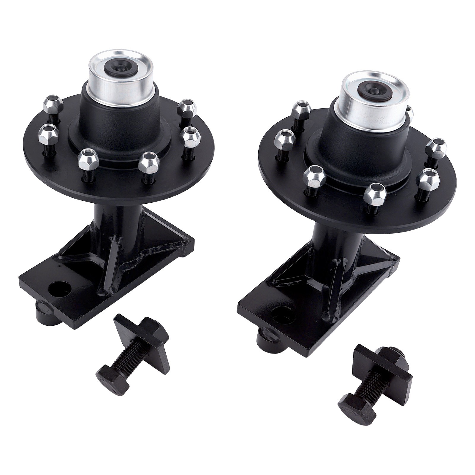 8×6.5 8000LB Lug Superior Shipping Container Wheels Bolt-on Spindle Kit