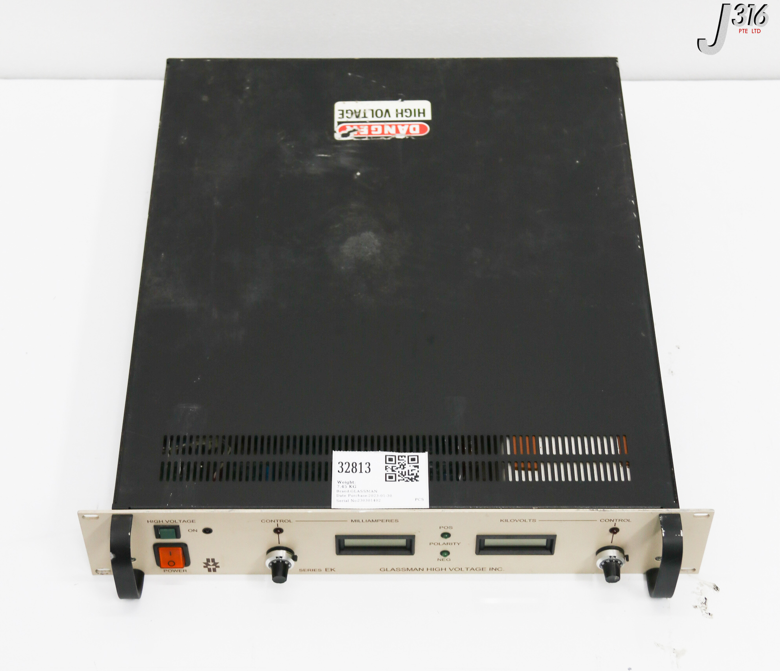 32813 GLASSMAN HIGH VOLTAGE POWER SUPPLY, SERIES EK, 10KV PS/EK10N60.0G20
