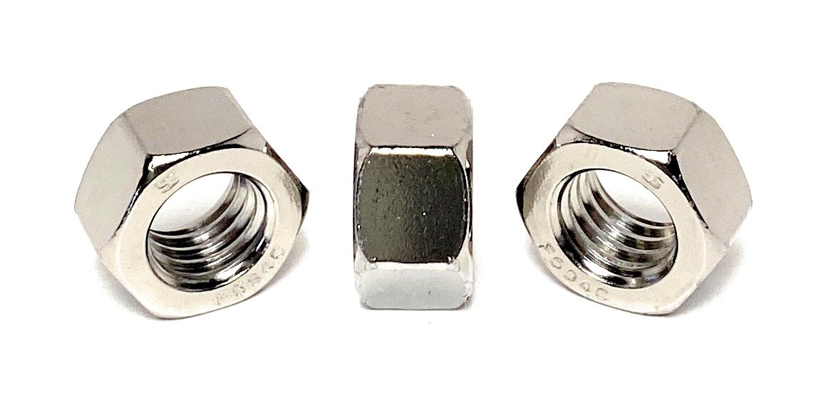 (20) 3/8-16 Chrome 18-8 Stainless Steel Finished Hex Nuts (20 Pieces)