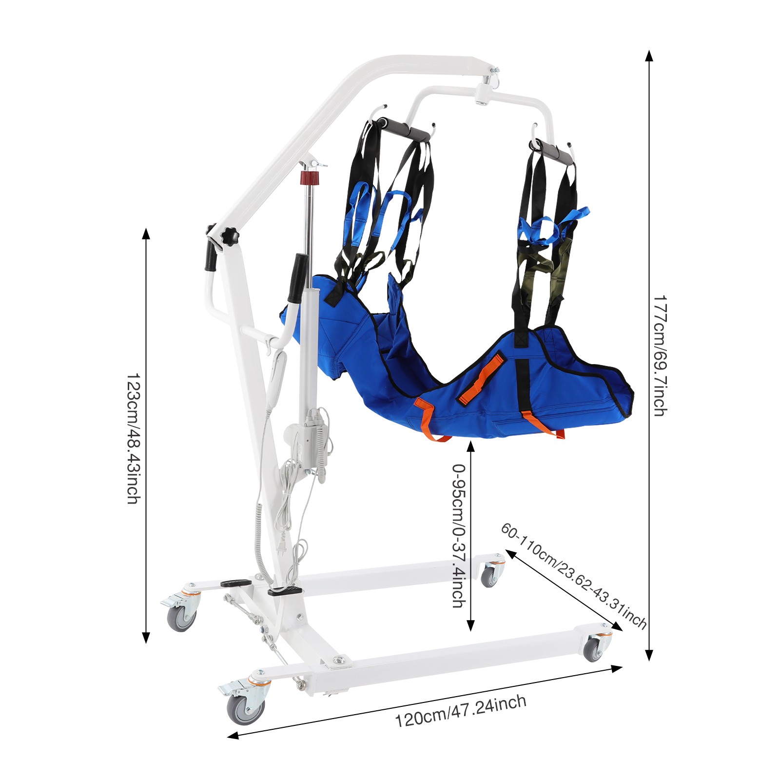 Electric Patient Transfer Lift For Home Use 150kg/330.69lb Electric Patient Lift