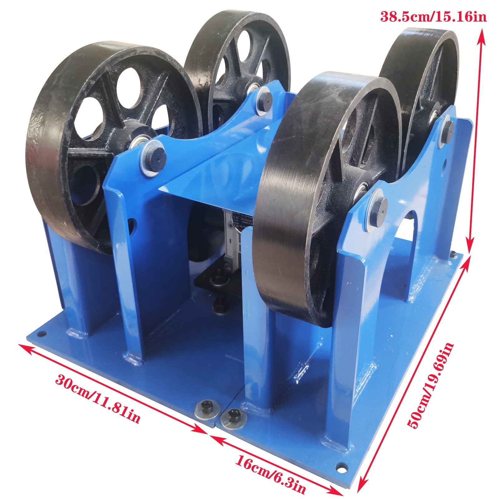 1T/ 2200lb Welding Tank Turning Roller Welding Positioner Iron wheel for TIG