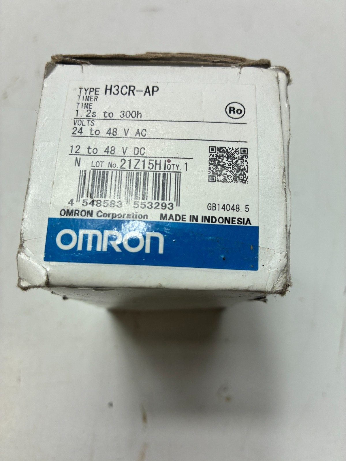 OMRON H3CR-AP SOLID STATE TIMER 11 PIN 100-240V AC 100-125V DC