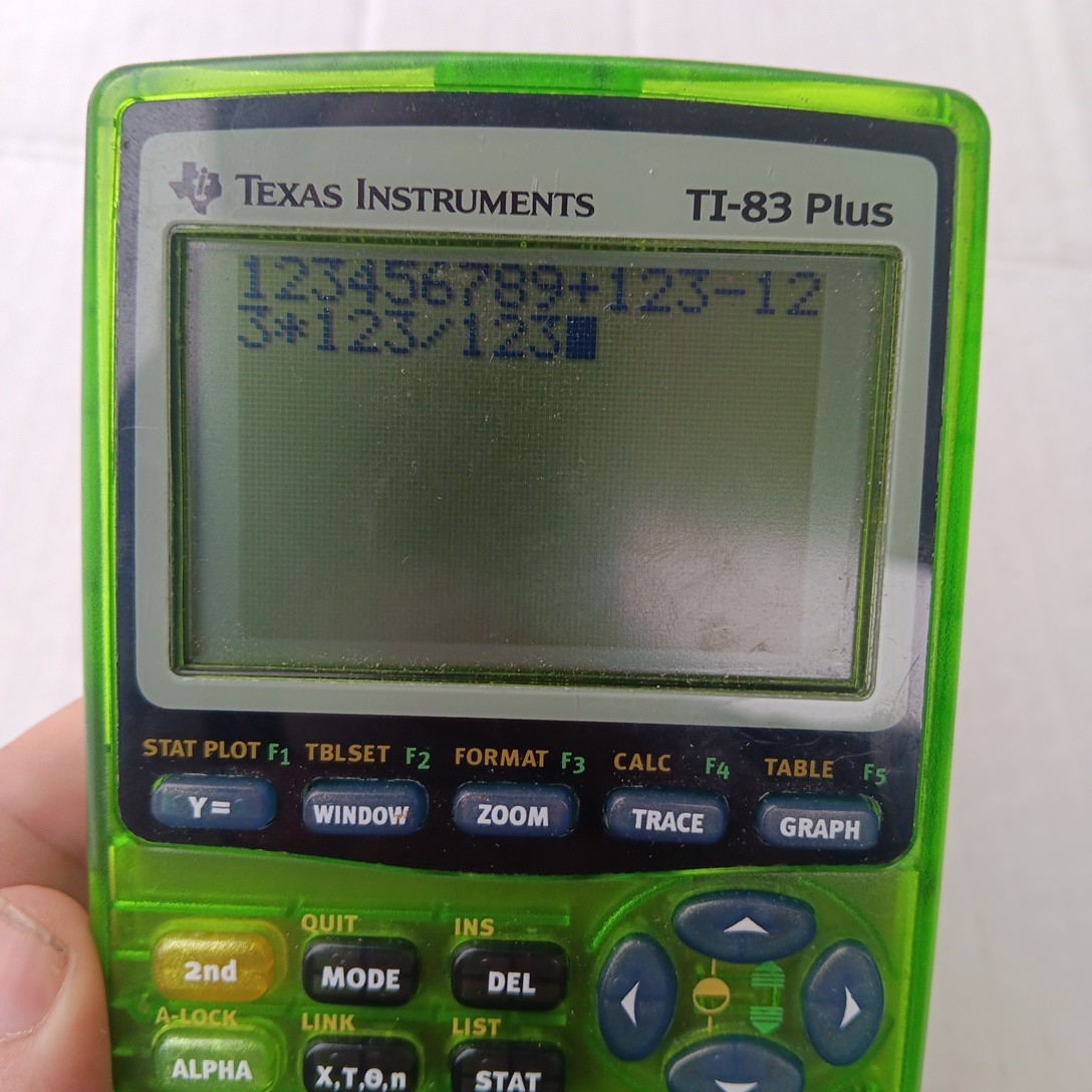 TI 83 Plus Lime Green Transparent Edition Calculator Tested And Working HTF RARE