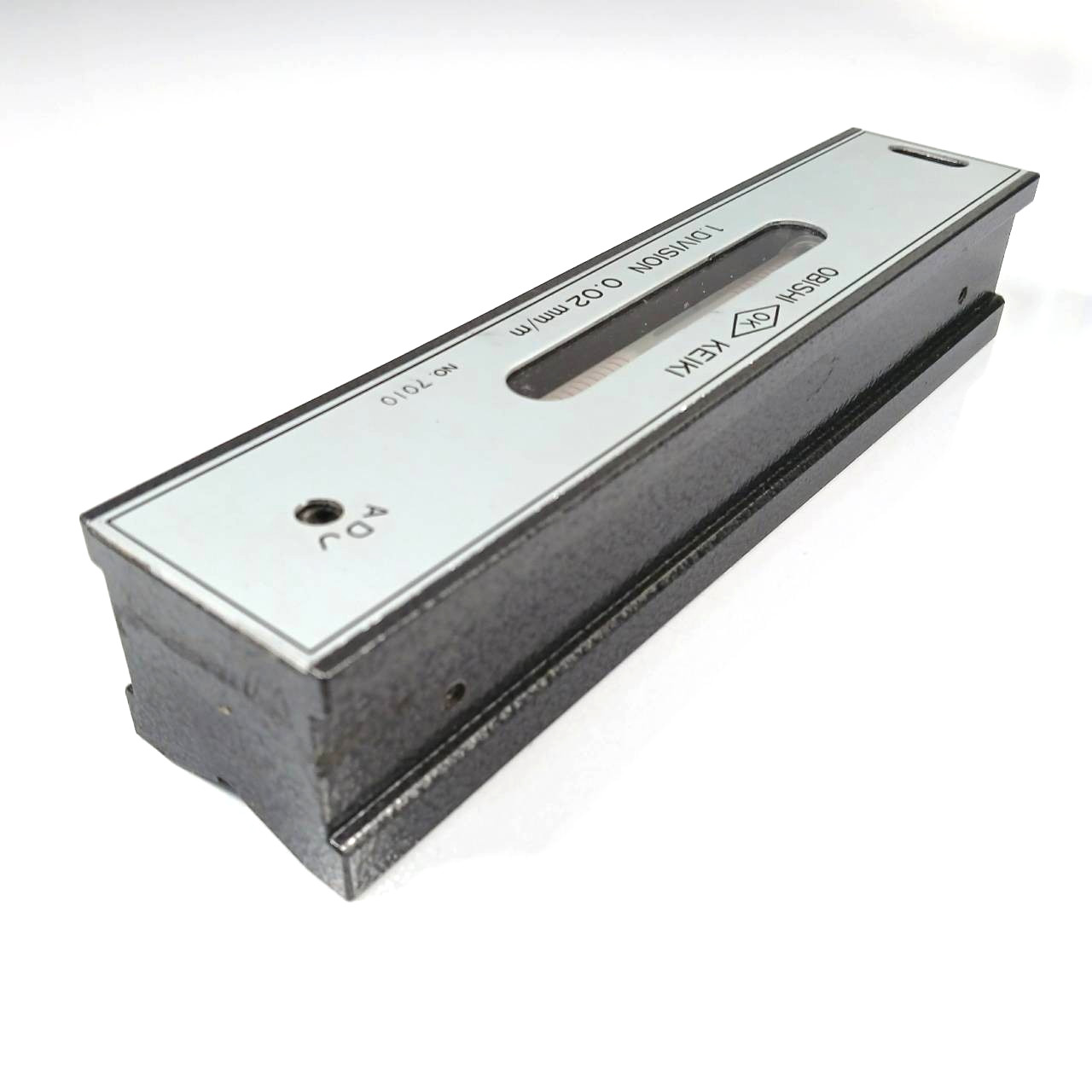 OBISHI KEIKI Precision Level 1DIV. 0.02mm/m No.7010 Machinist Tool JAPAN BA255T