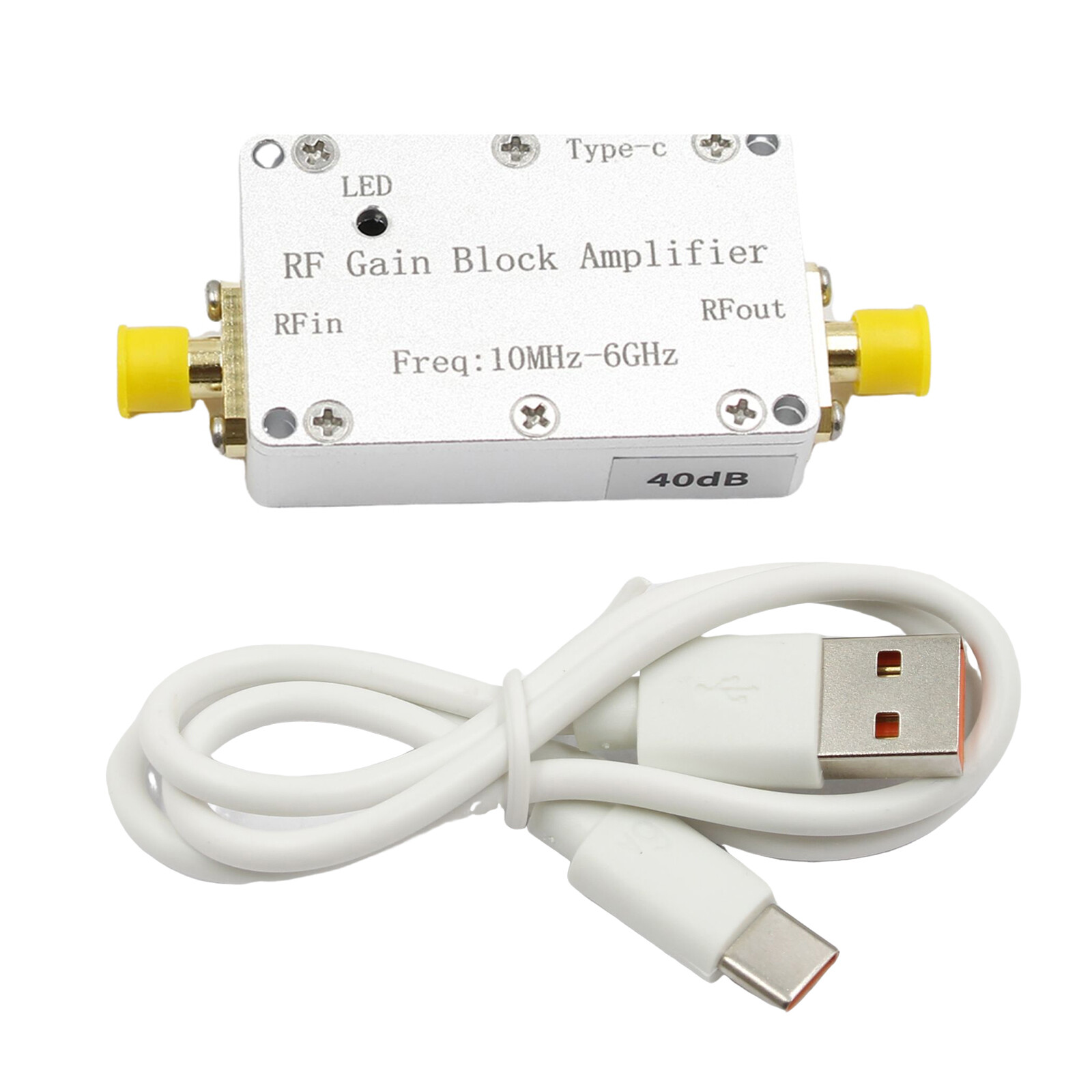 10M-6GHz RF Amplifier 40dB High Gain Driver Receiving Amplifier Signal Module US