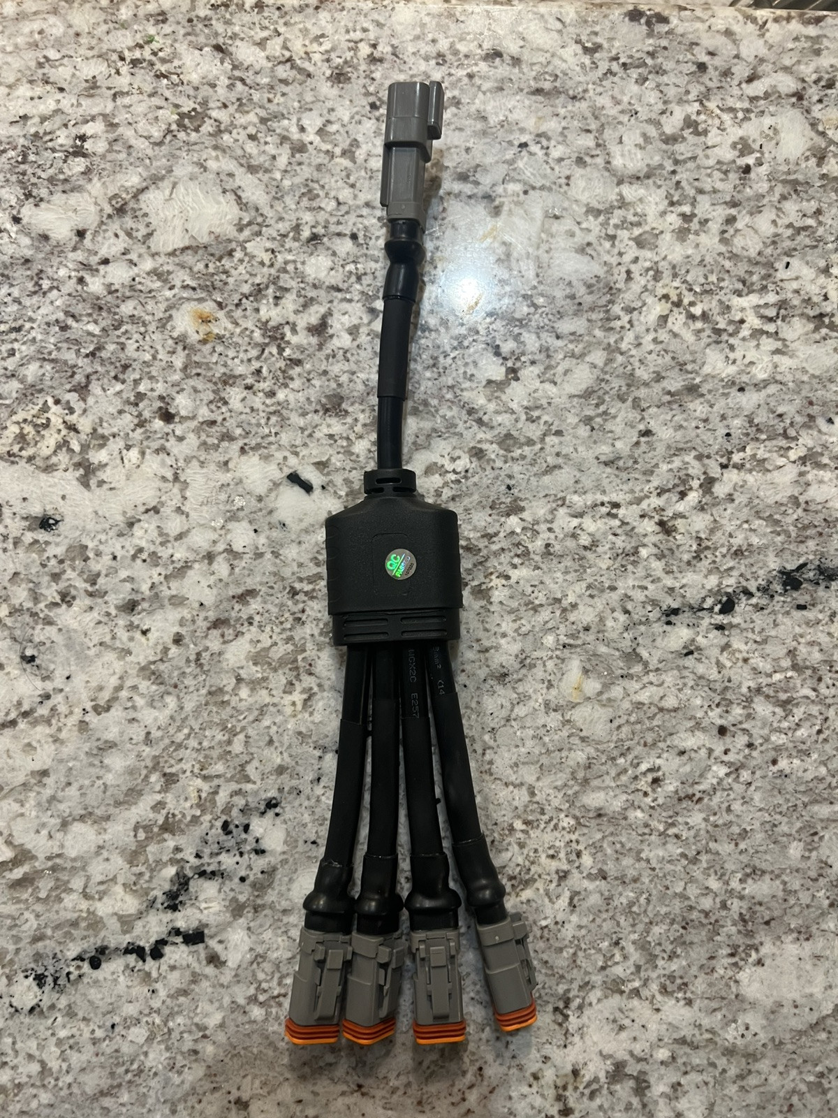 IP67 Y-type Waterproof Gray DT Connector 2Pin Female To Male Splitter Deutsch