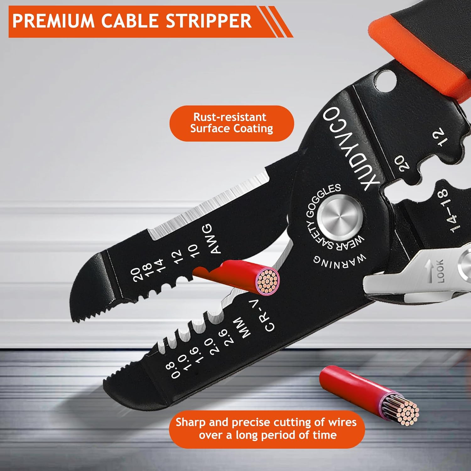 5-In-1 Wire Stripper Tool for 10-20 AWG Electric Wire | Portable 7IN Multifuncti