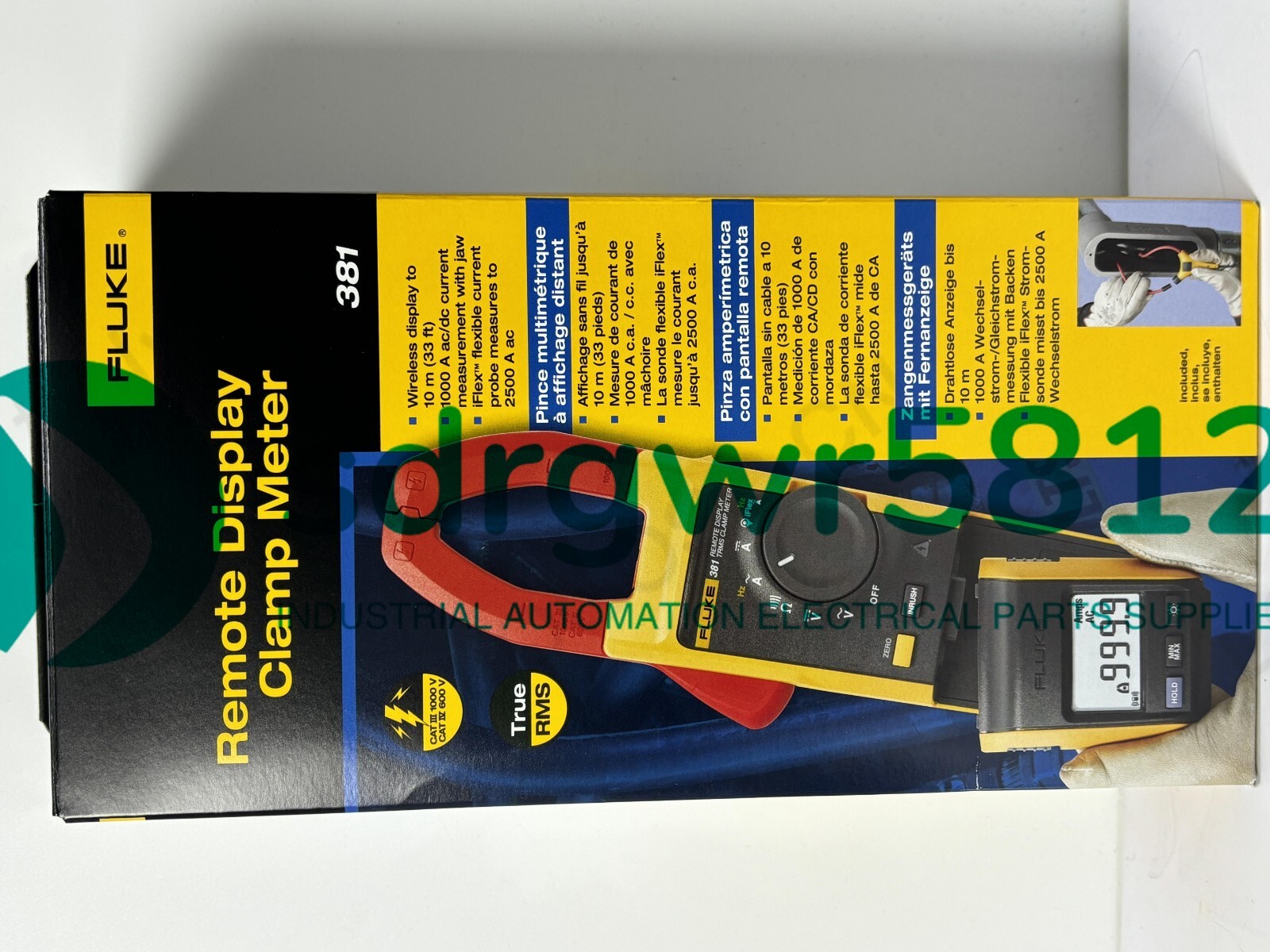 Fluke 381 Remote Display True RMS AC/DC Clamp Meter with iFlex NEW