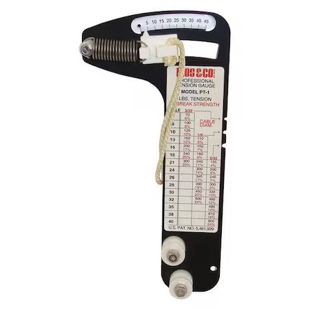 Locoloc Pt-1 Tension Gauge, 70 To 800 Lb.