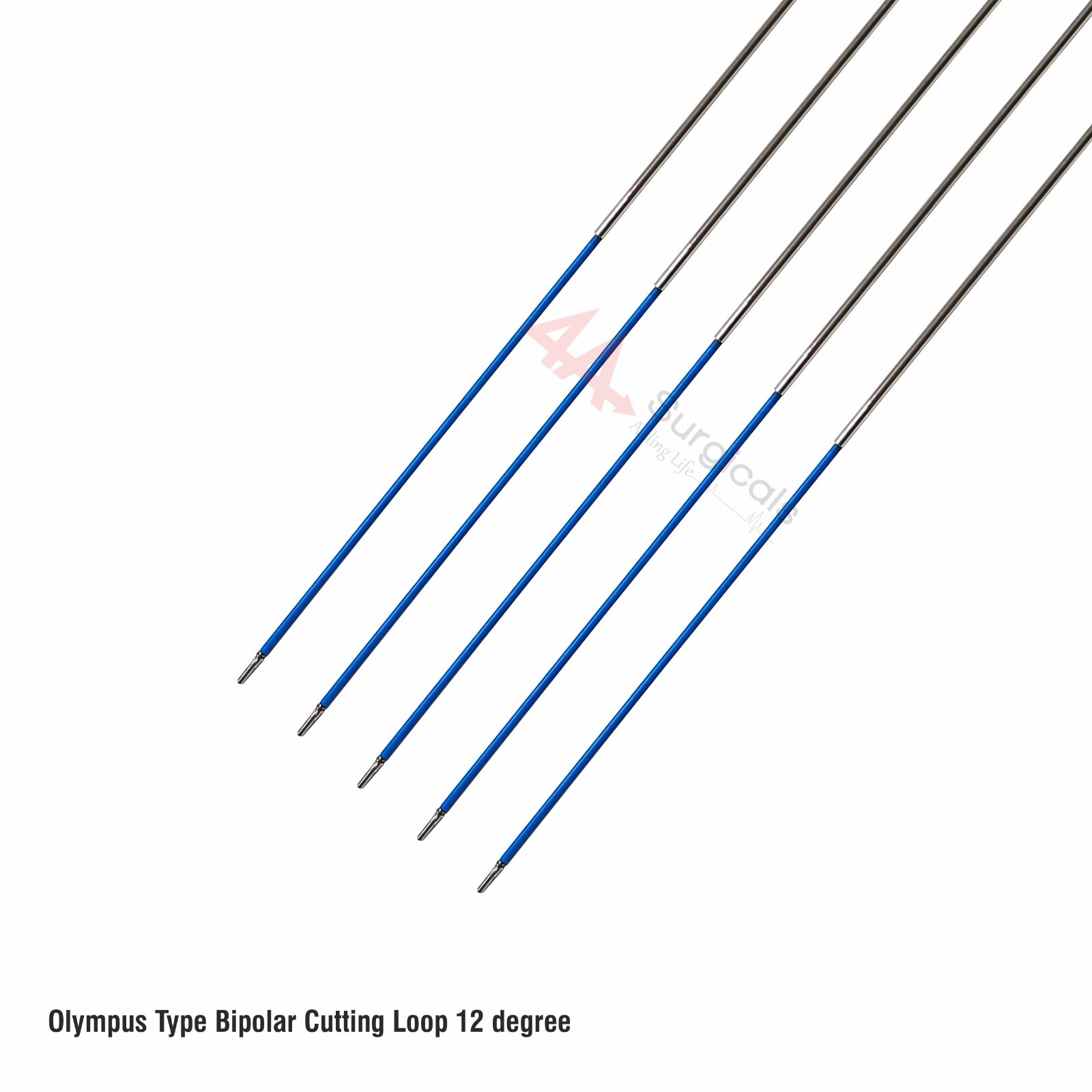 4A Olympus Type Bipolar Cutting Loop 12 degree Set of 5