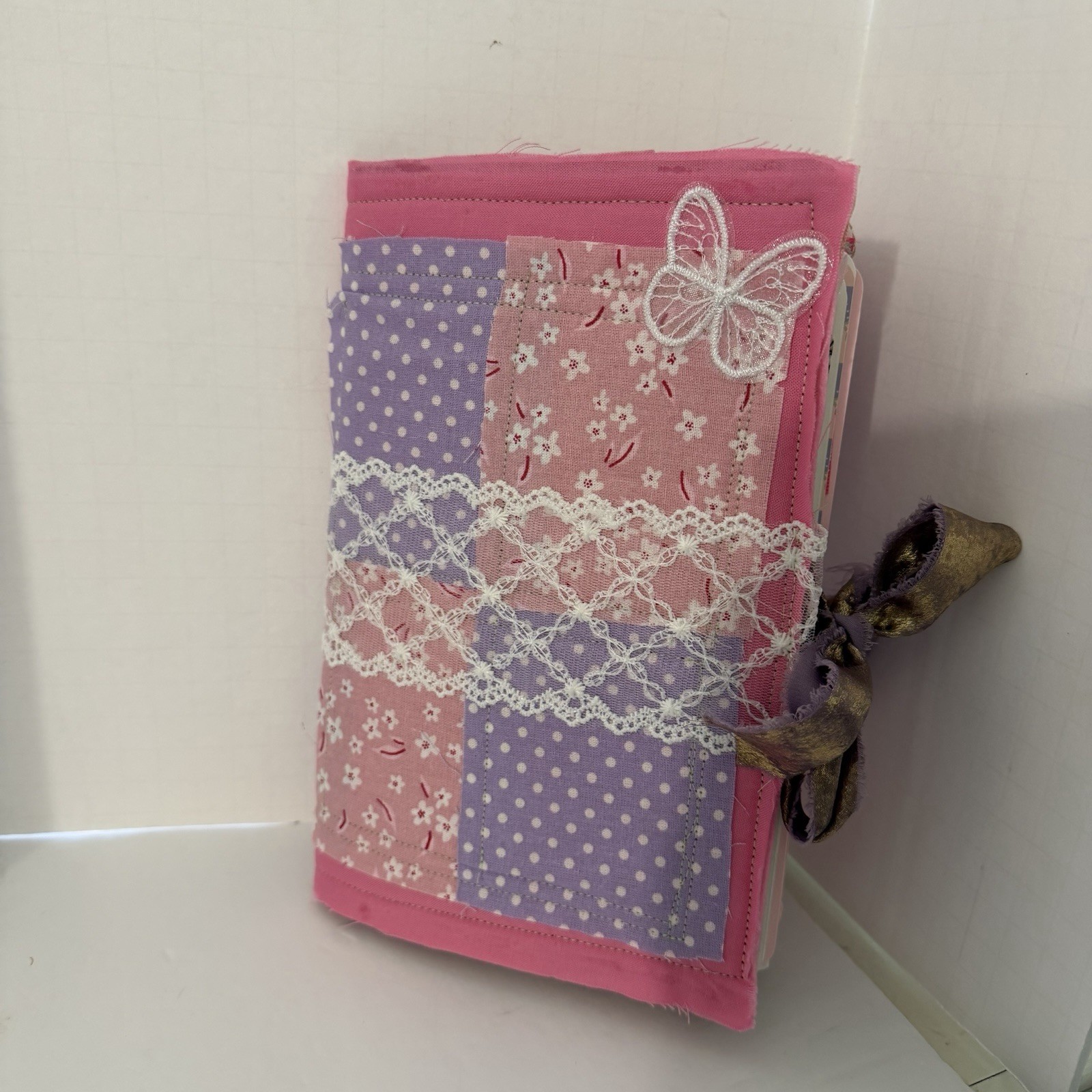 Handmade Patchwork Junk Journal Shabby Chic 9×6