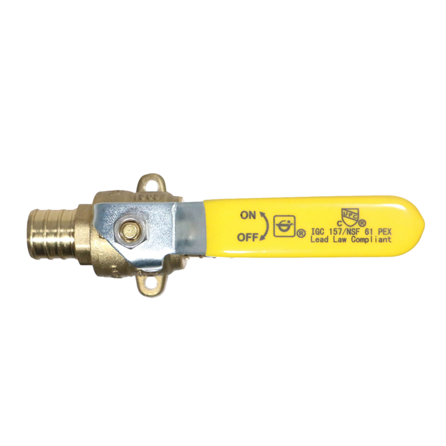 1 Pc. 3/4″ Pex Ball Valve with Drop Ear, Lead Free Brass, Full Port, 24-3-4=1