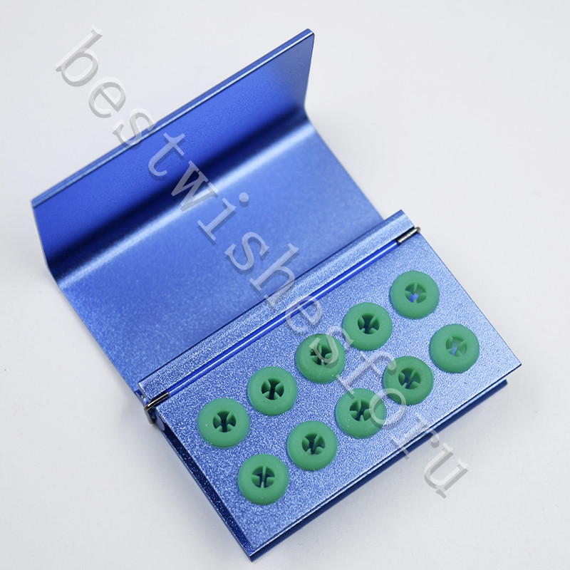 Dental Clinic Speed Carbide Burs FG RA Latch Type With 10 Silicon Block Holder