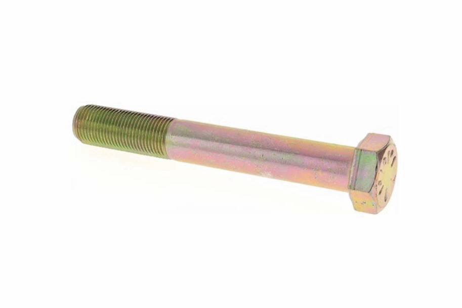 (20) 9/16-12×4-1/2 Hex Head Cap Screws Grade 8 Steel ZincYellow Plate Dichromate